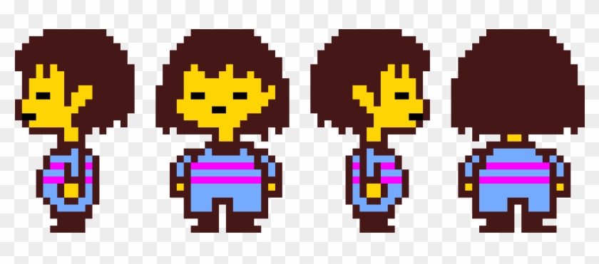 Frisk Sprite Sheet Undertale Frisk And Chara Pixel Hd Png Download 11x380 Pngfind
