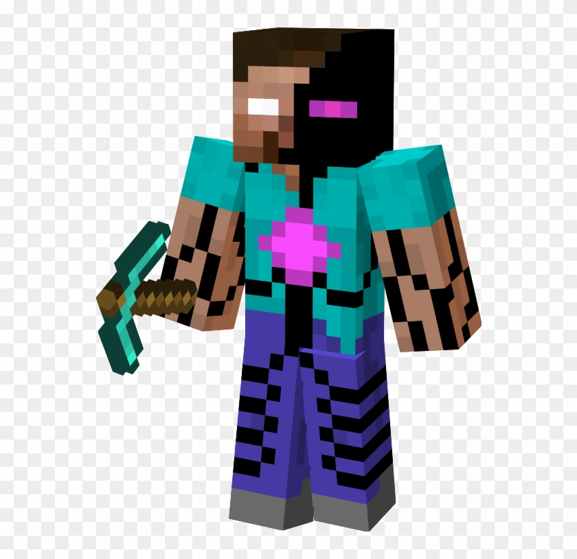 Download Minecraft - Ender Man Minecraft Skin PNG Image with No