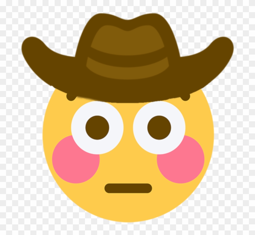 Png Flushedcowboy Png Flushed Discord Emoji Transparent Png