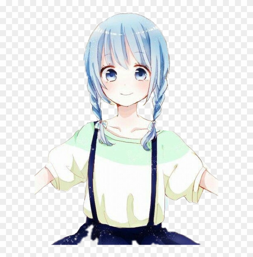 Anime Freetoeedit Bluehair Pigtails Cute Girl Cute Anime - boy blue hair anime girl boy blue hair anime free roblox hair