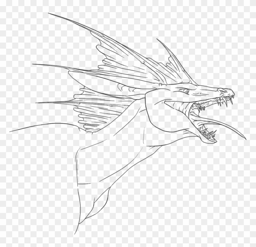 dragon head coloring pages printable  line art hd png