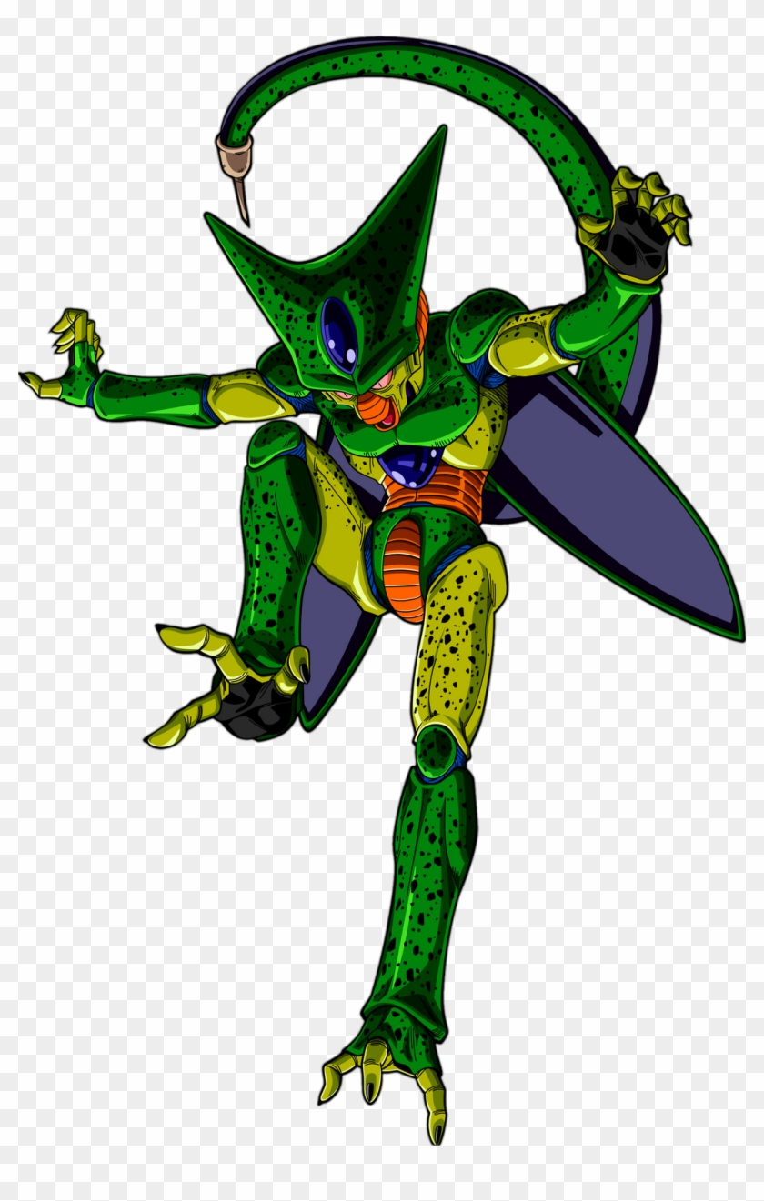 Dragon Ball Z Cell Png Dragon Ball Imperfect Cell Transparent Png 1049x1600 Pngfind