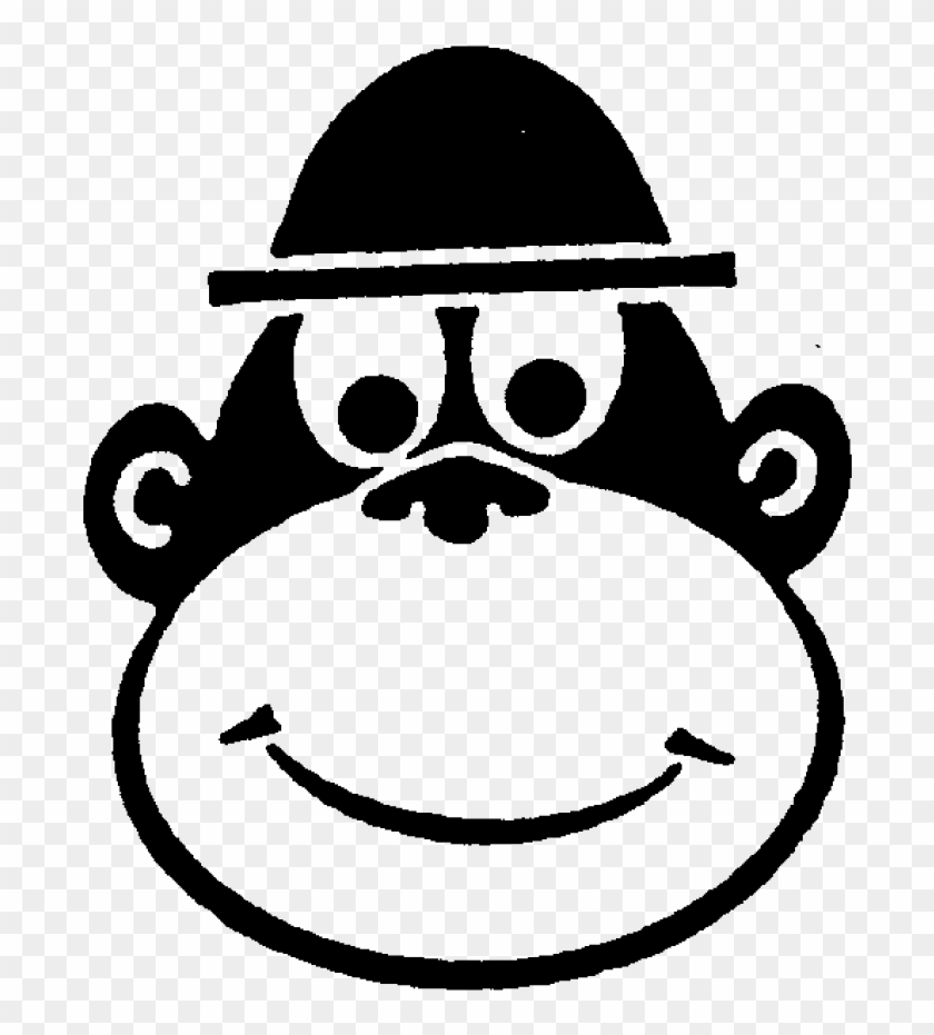 Cheeky Monkey Face Rubber Stamp Cartoon Hd Png Download 692x851 Pngfind