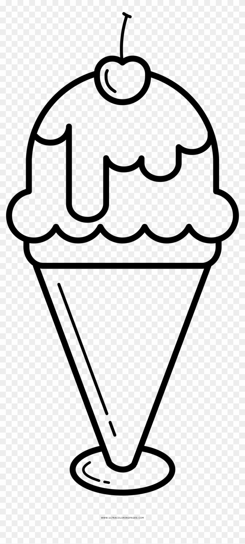Download Ice Cream Sundae Coloring Page Internet Logo Transparent Background Hd Png Download 1000x2073 3095534 Pngfind