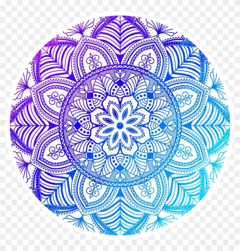 Mandala Icons Icon Tumblr Logos Logo Sticker Blue Purpl - Mandalas