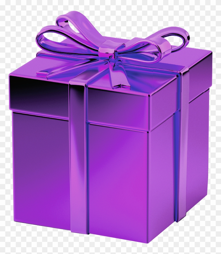 Collection Of Free Present Download On Ubisafe - Purple Gift Transparent  Background, HD Png Download - 992x970(#317506) - PngFind