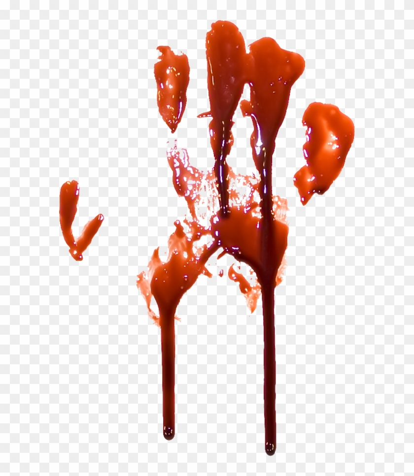 Png Sang Realistic Dripping Blood Png - Blood Hand Print ...