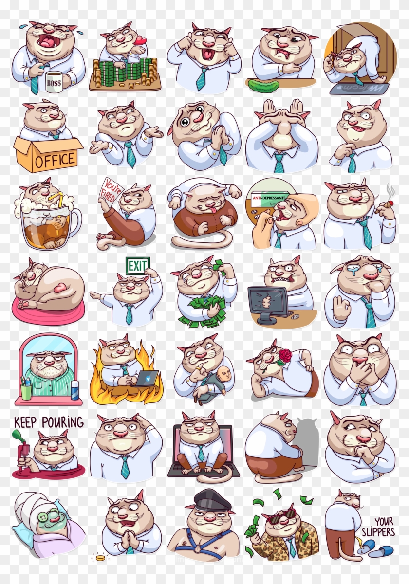 Telegram Sticker Cat Sticker Whatsapp