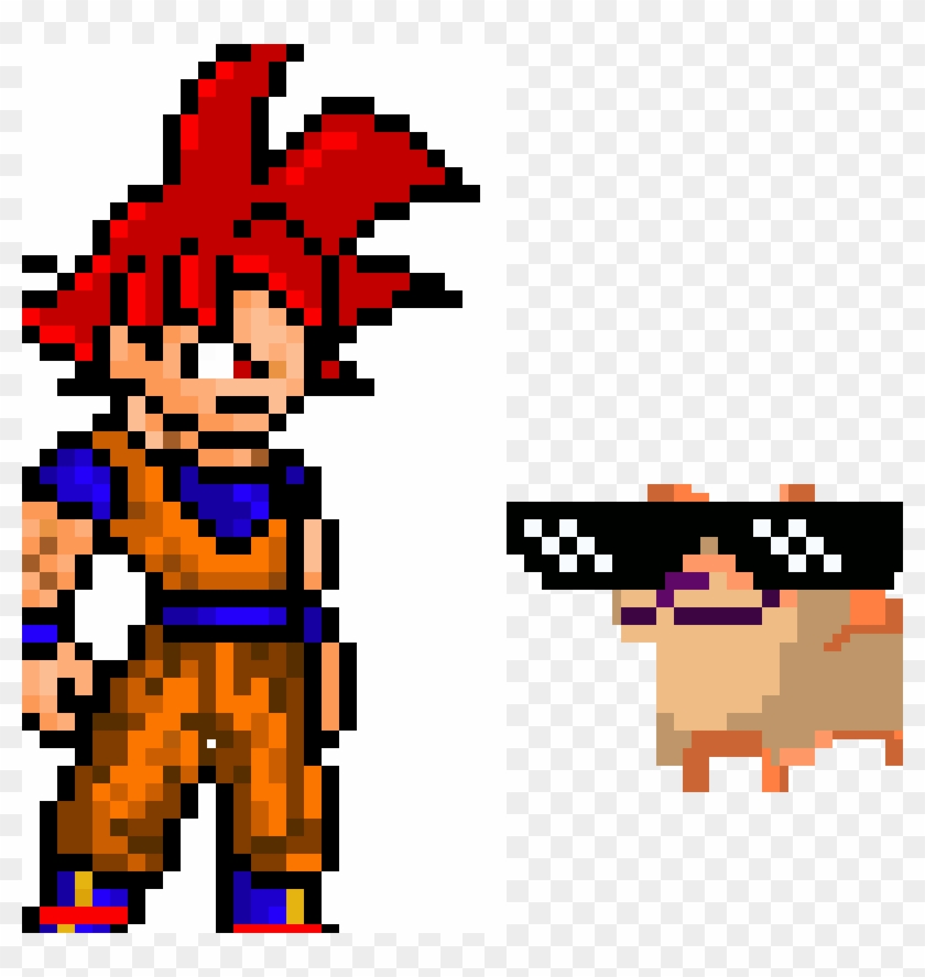 Pixel Goku Ultra Instinct, HD Png Download - 1100x1111(#3100618) - PngFind