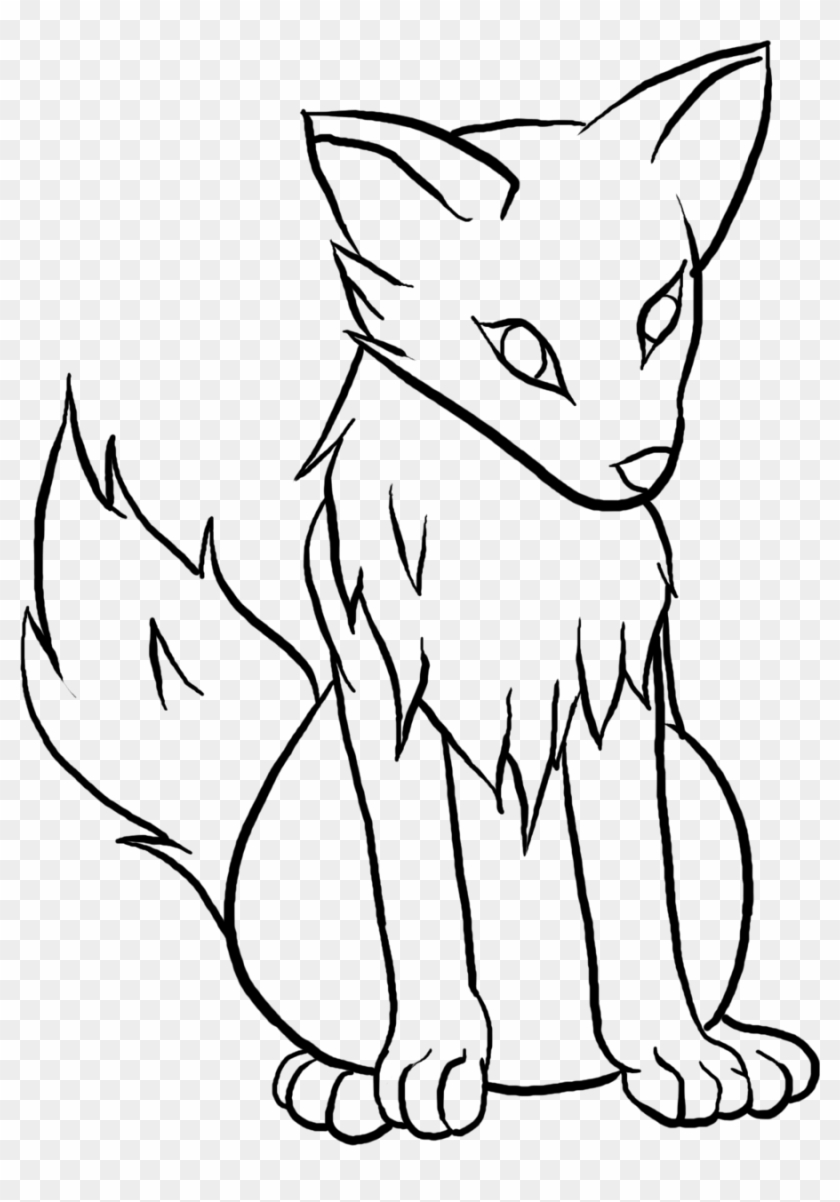 Anime Wolves To Draw - Easy Cute Wolf Drawings, HD Png Download -  900x1245(#3112709) - PngFind