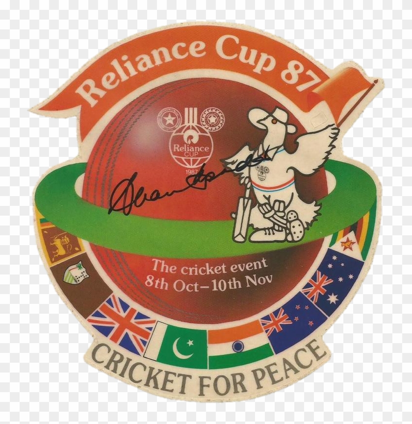 1987 Cricket World Cup - Reliance Cup 1987, HD Png DownloadPopular Categories