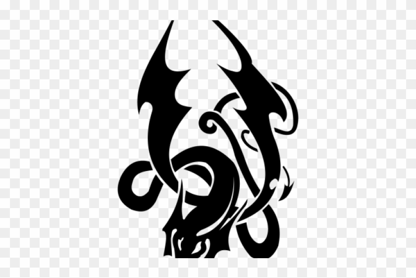 Dragon Tattoos Clipart Png Cb Edit - Black Tattoos Transparent Background,  Png Download - 640x480(#3130673) - PngFind