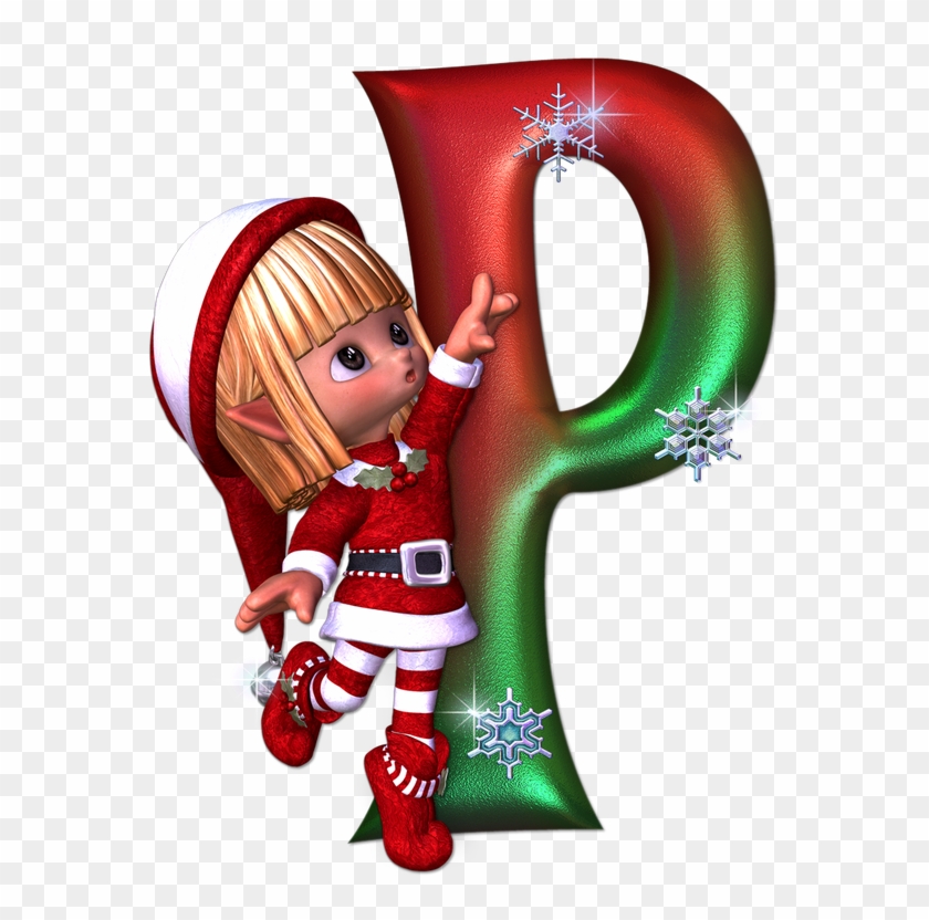 árbol De Navidad Letra Alfabeto De Navidad - Letra P Navidad Png, Transparent Png - 572x752