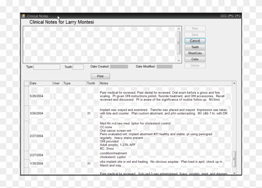 Dental Clinical Notes Examples 108886 Exe File Patch Creator, HD Png