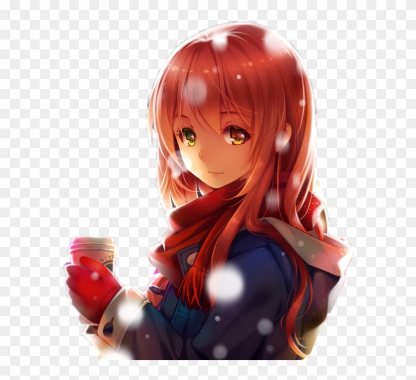 Download Coffe Bts Youtube To Mp3 Free, Search Results - Winter Anime Girl  Png, Transparent Png - 592x689(#3145500) - PngFind