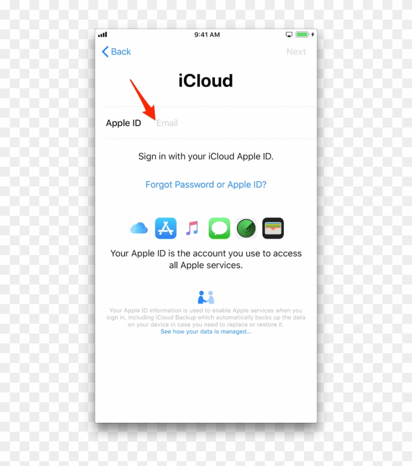 Sign-in With Your Apple Id And Password - Apple Id, HD Png Download ...