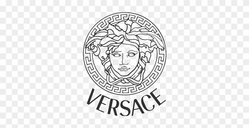 Download HD Versace Lion Head Logo 2 By Catherine - Versus Versace Logo  Transparent PNG Image - NicePNG.com