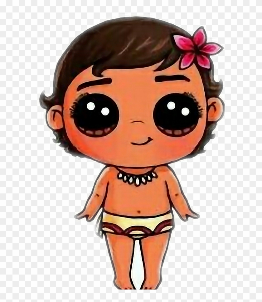 Vaiana Moana Sticker Baby Moana Drawing Easy Hd Png Download 612x8 Pngfind