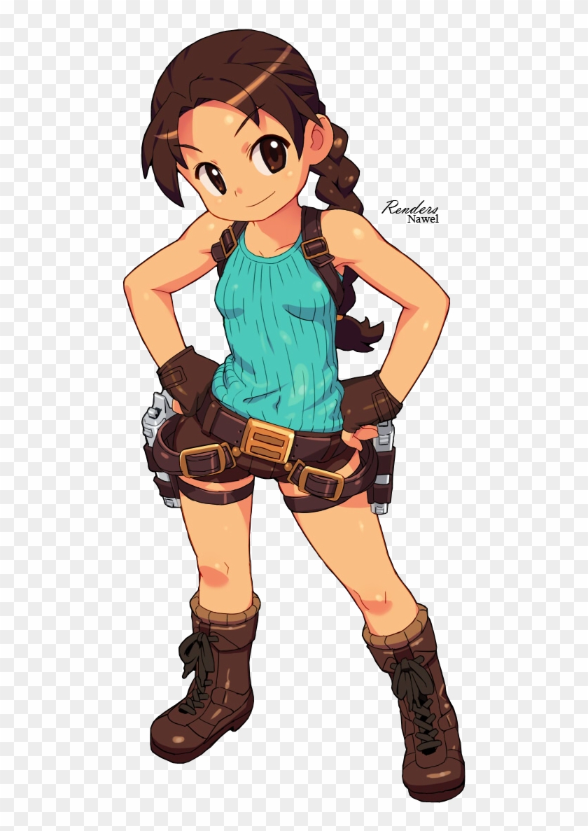 Lara Croft Manga Lara Croft Loli Hd Png Download 579x1163 Pngfind