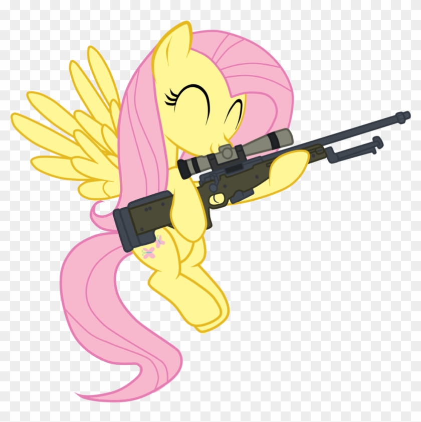 Gun Shot Clipart Easy - Fluttershy Cs Go, HD Png Download - 1075x1024 ...
