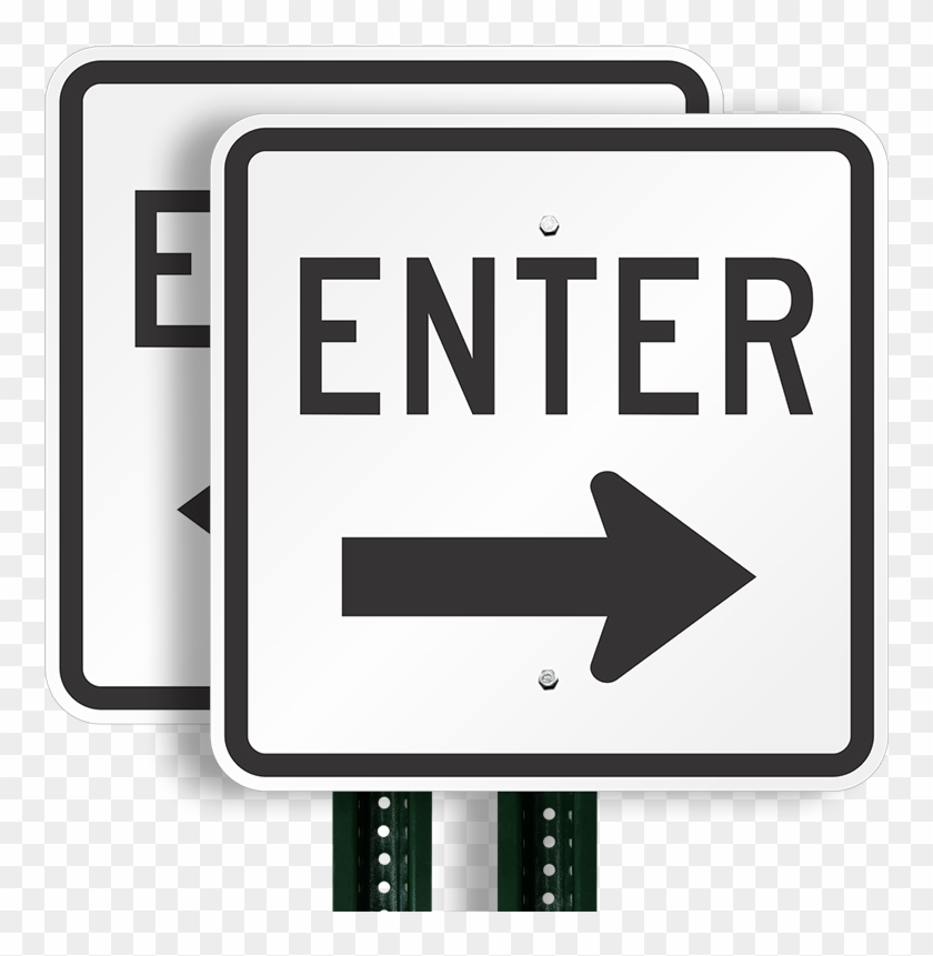 Enter Aluminum Parking Signs Exit Only Do Not Enter Hd Png Download 800x800 Pngfind