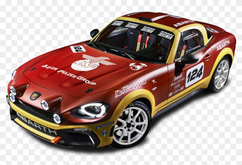 Red Fiat 124 Spider Abarth Rally Car Abarth 124 Rally 18 Hd Png Download 1600x1064 Pngfind