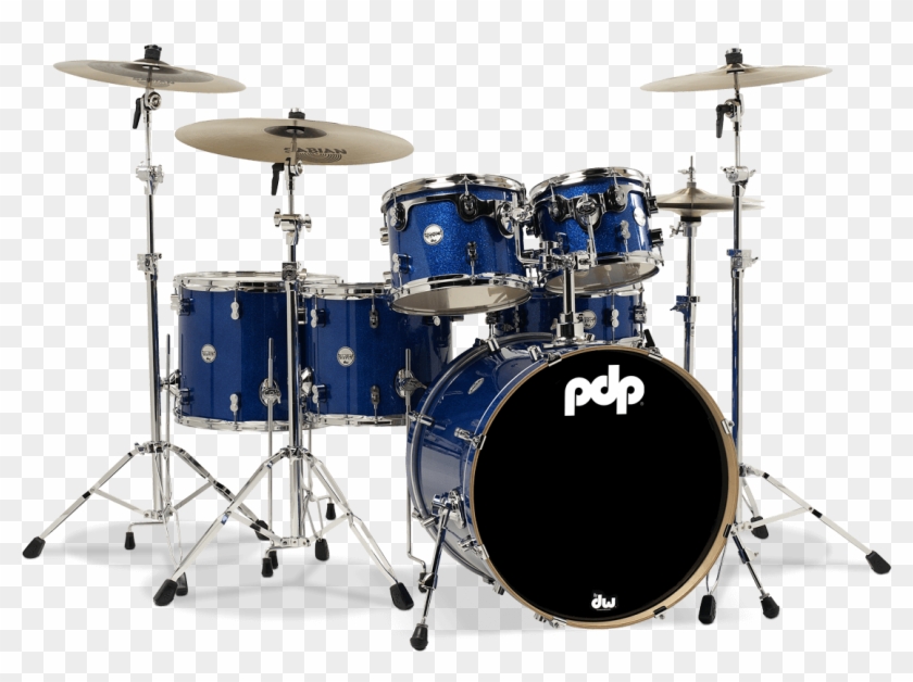 Drums Png Transparent Background - Pdp Blue Drum Set, Png Download