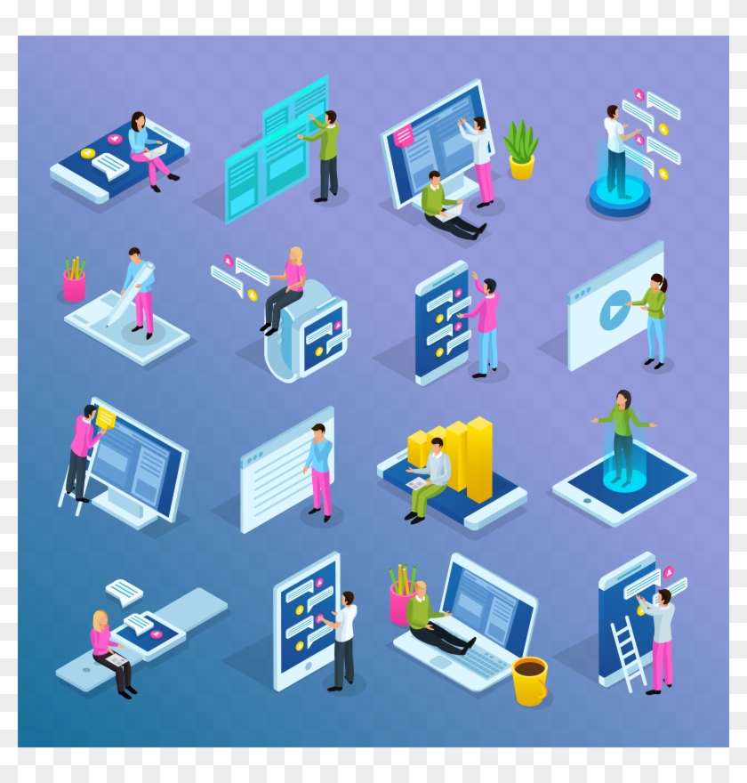 Platform Development Vector Image Cross Platform Mobile Development - Mobile App Development Platform ...