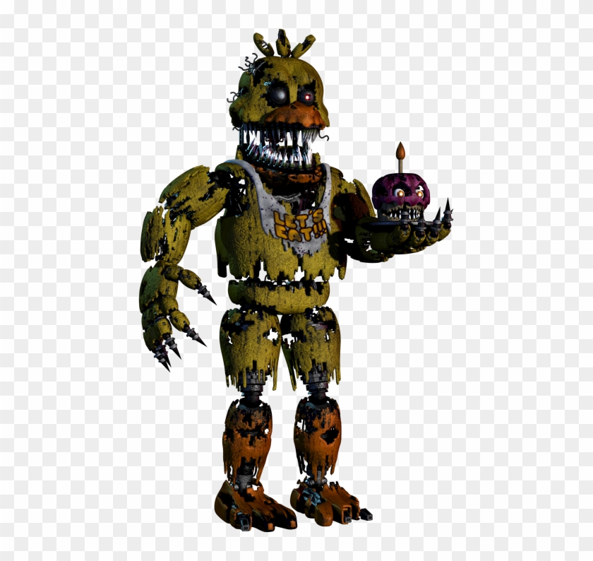 Nightmare Withered Freddy - Fnaf Nightmare Chica Png, Transparent