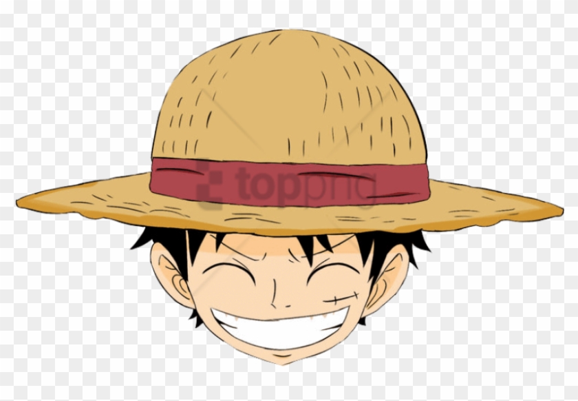 One Piece Strawhat Render, One Piece Luffy hat art \ transparent background  PNG clipart