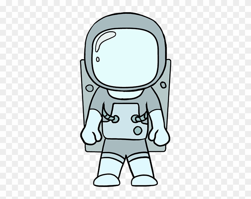 Drawing Area Astronaut - Space Suit Drawing Easy, HD Png Download