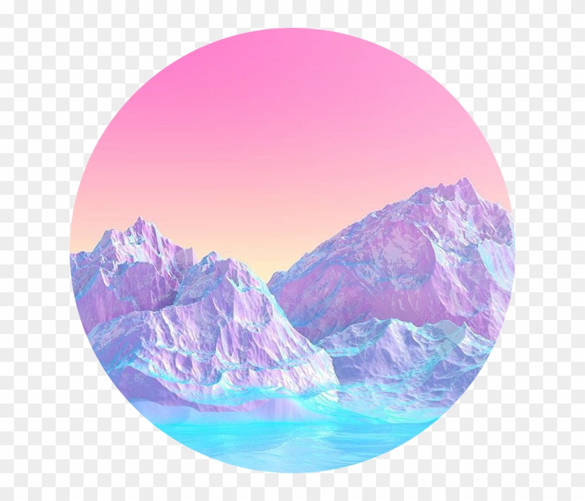 Pink Circle Icon Blue Purple Freetoedit Aesthetic Mountains Png Transparent Png 640x640 3223931 Pngfind - cute aesthetic pink roblox icon
