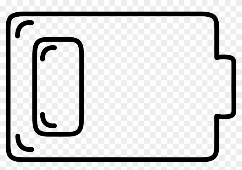 Battery Tool Outline Of Rectangular Shape Comments, HD Png Download ...