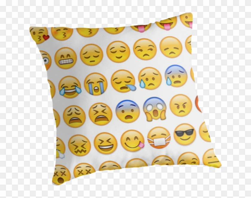 emoji throw pillows