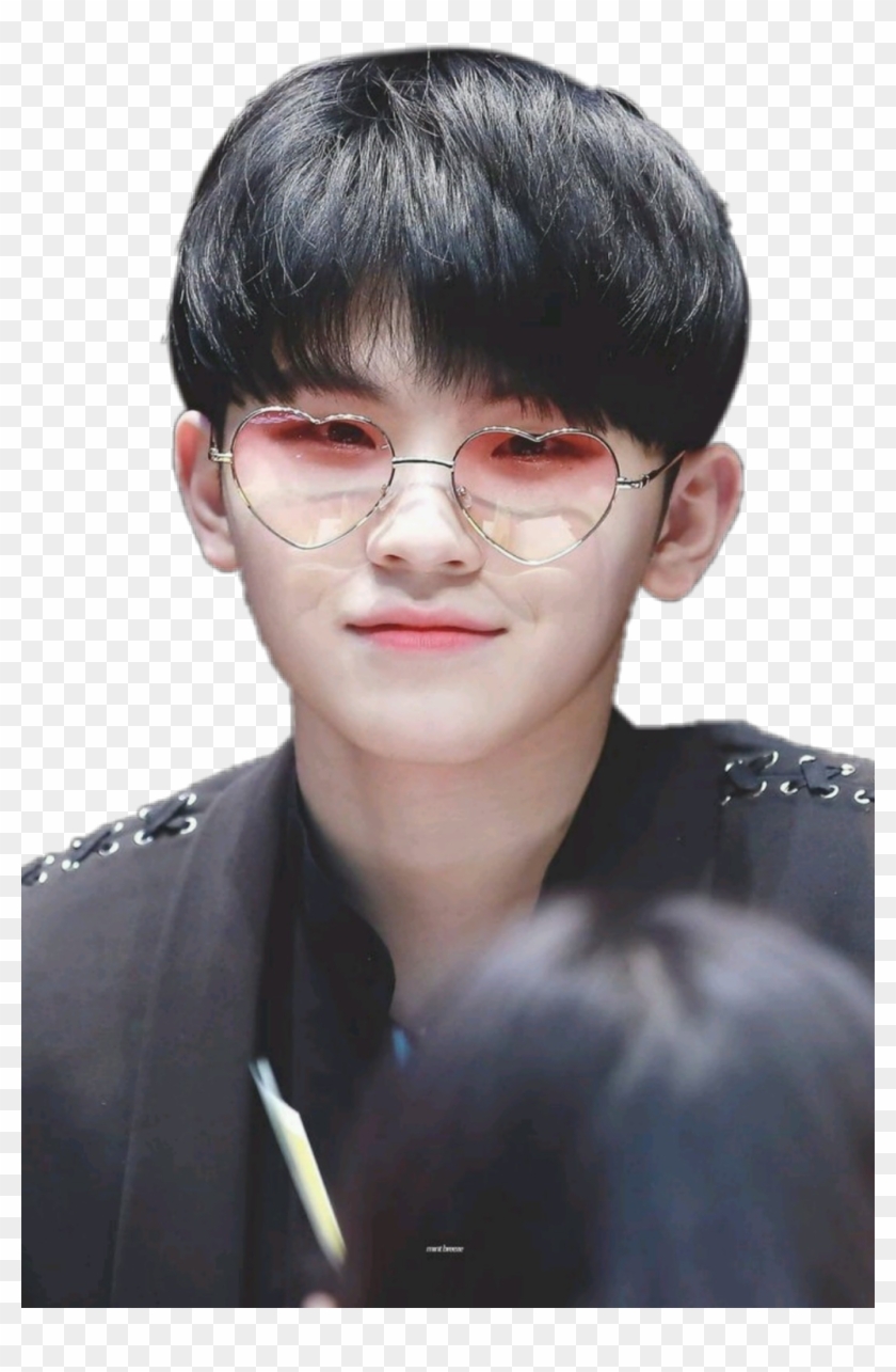 #woozi #seventeen #woozifer #glasses #black - Woozi Chubby, HD Png