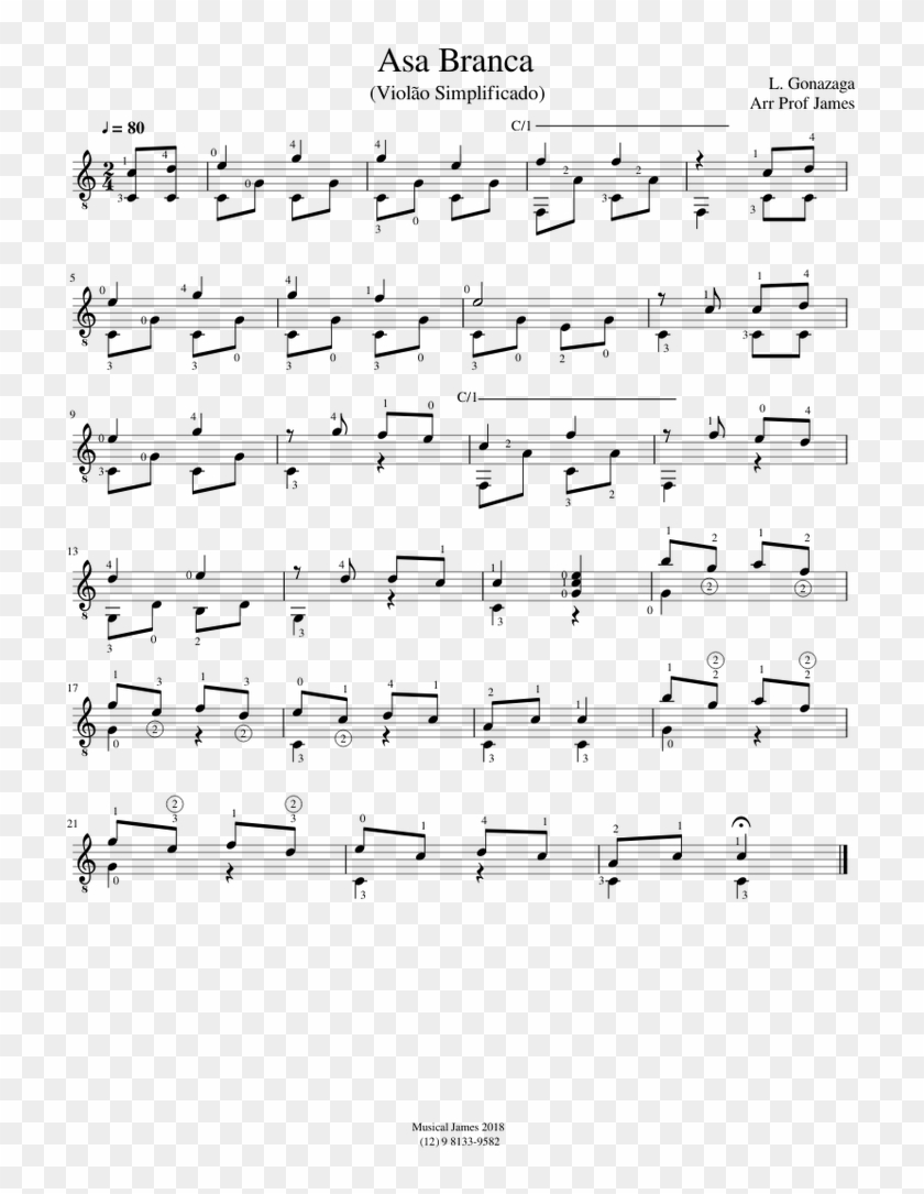 Asa Branca Violao Simplificado Piano Tutorial Utah Counties Song
