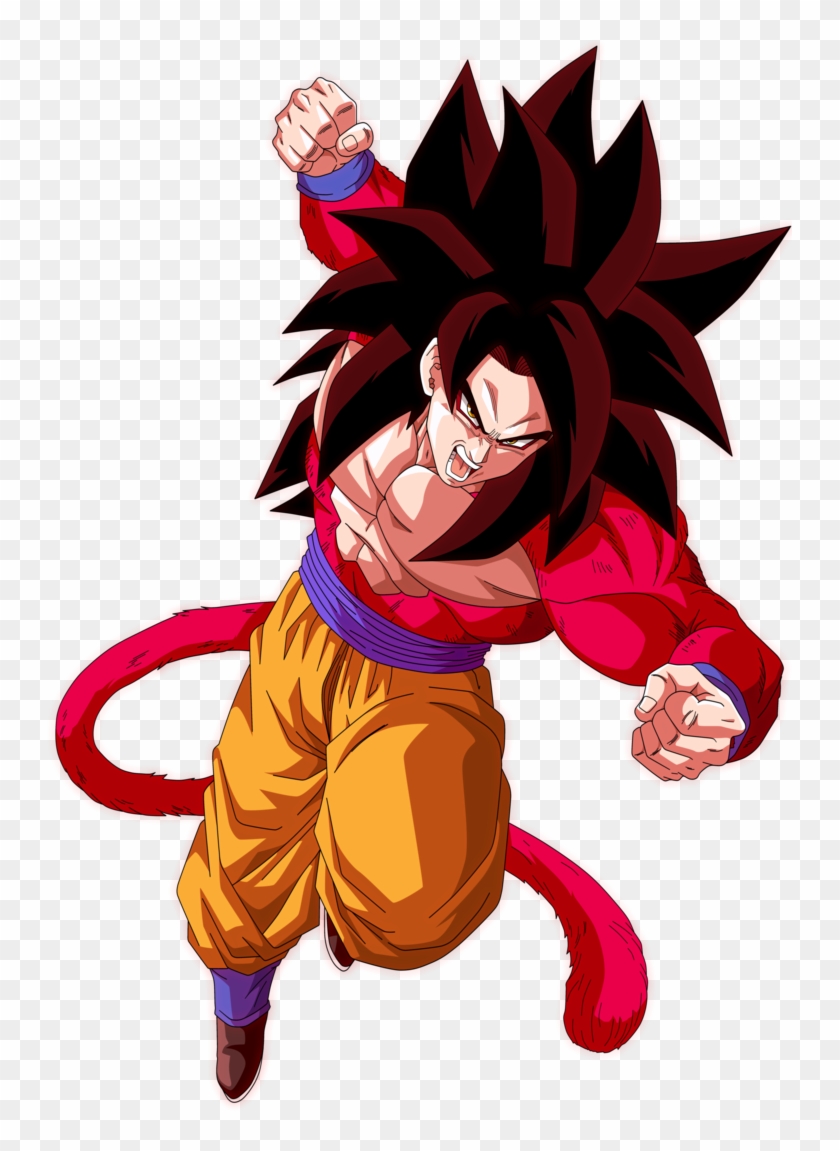 how to draw goku ssj4 full body