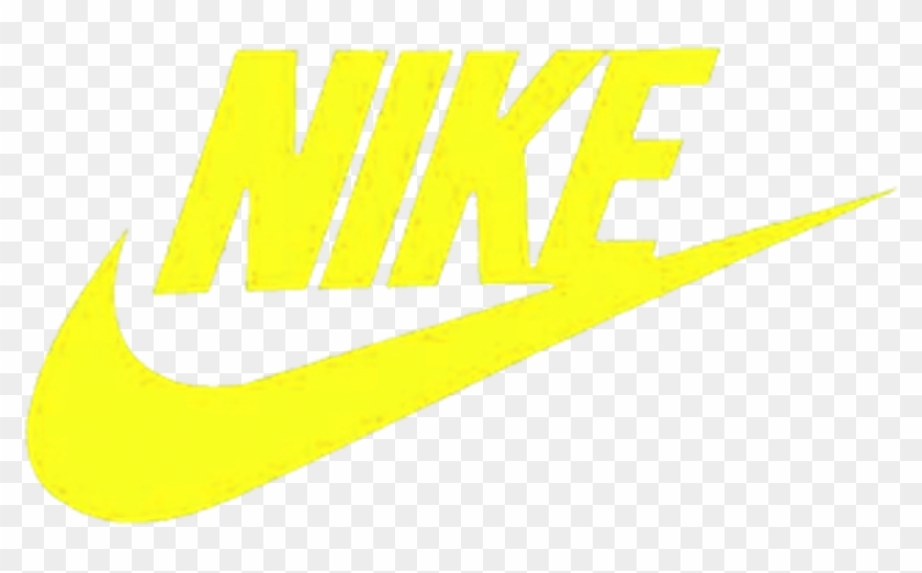 yellow nike swoosh