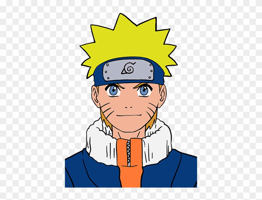 Anime Clipart Naruto Face - Draw Naruto, HD Png Download - 678x600(#333746)  - PngFind