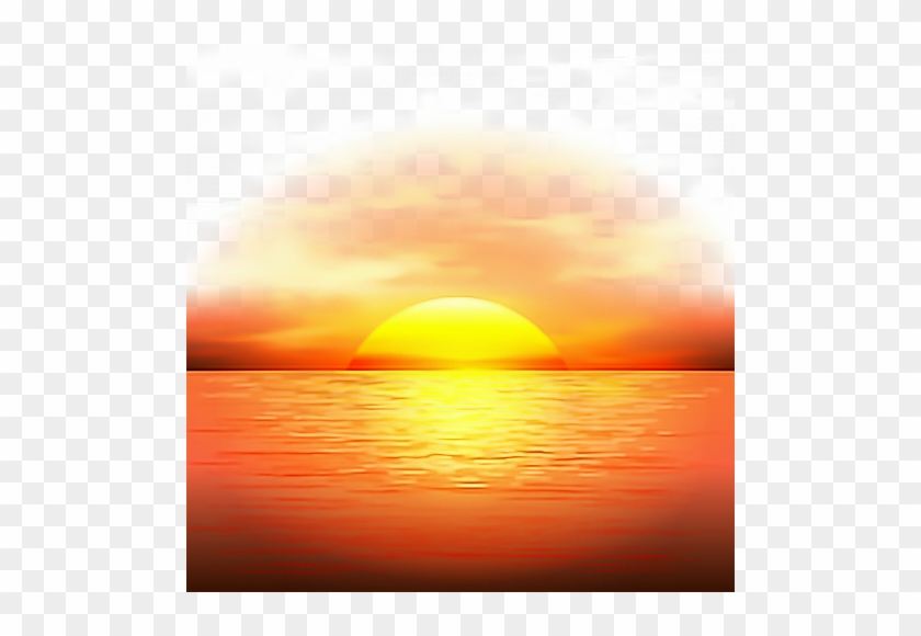 ftestickers #sunset #clouds #sun #sea #clouds - Transparent Transparent Background  Sunset Png, Png Download - 500x500(#3304312) - PngFind