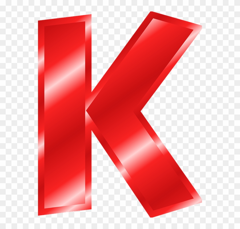 Letter Png - Letter K Clipart Red, Transparent Png - 574x720(#3307407) - PngFind