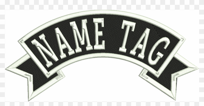 6 Inches Custom Embroidered Ribbon Banner Mini Top - Label, HD Png ...