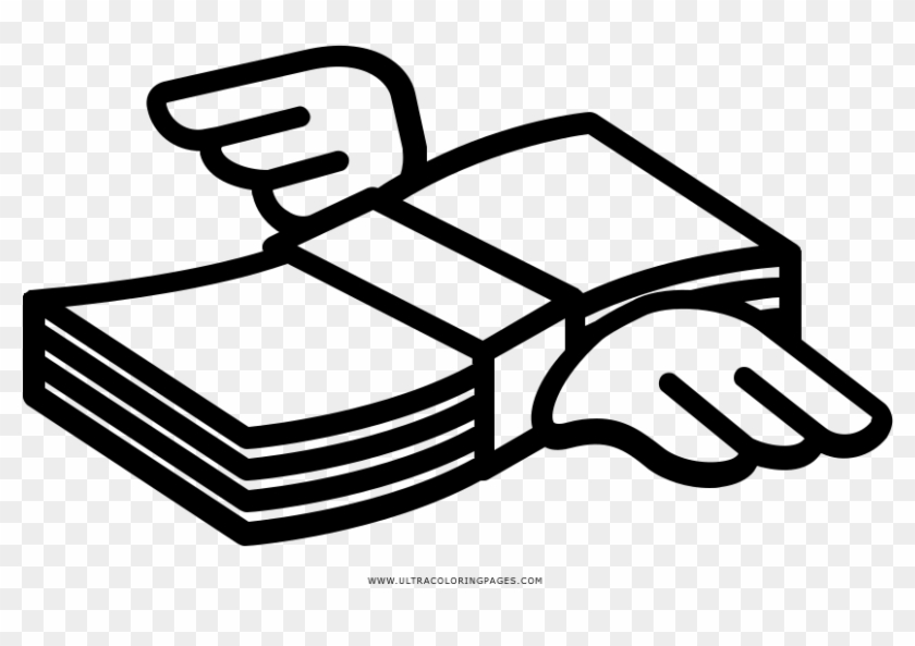 money bolsa with wings