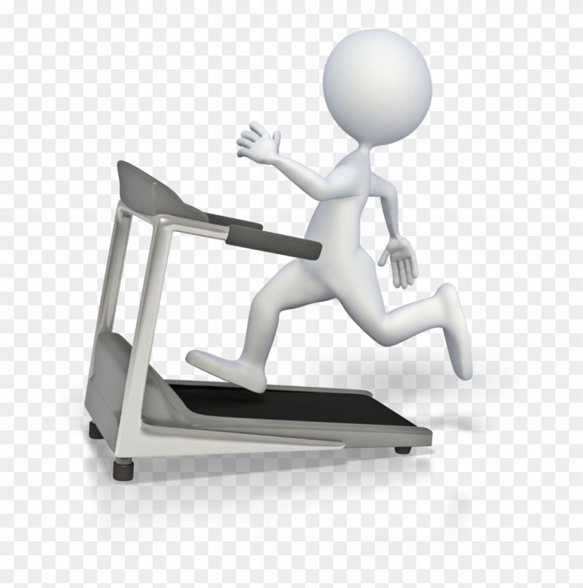 Clipart Wallpaper Blink - Stick Figure Running On Treadmill, HD Png Download  - 724x800(#3325620) - PngFind