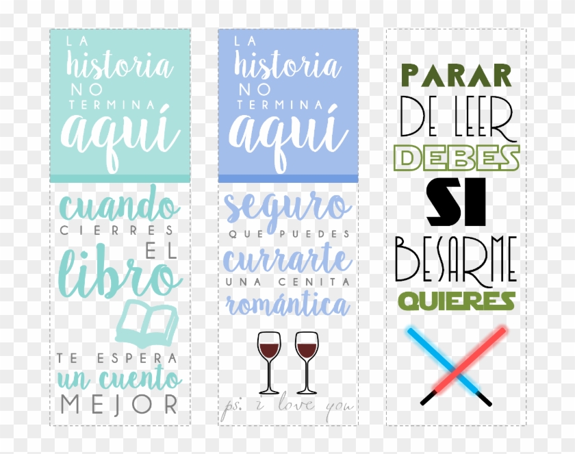 Marcapaginas Punto De Libro Bonito Gratis - Frases Para Separadores De
