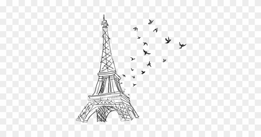 paris eiffeltower eiffel toureiffel black tumblr eiffel tower drawing hd png download 366x360 3332031 pngfind