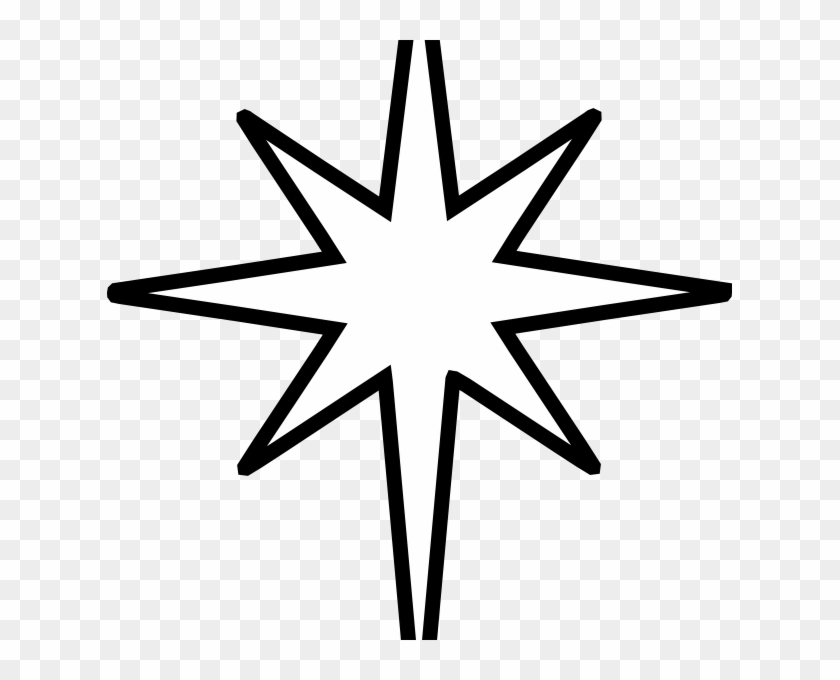 North Star Star Of Bethlehem Template Printable Hd Png Download 625x600 3333513 Pngfind