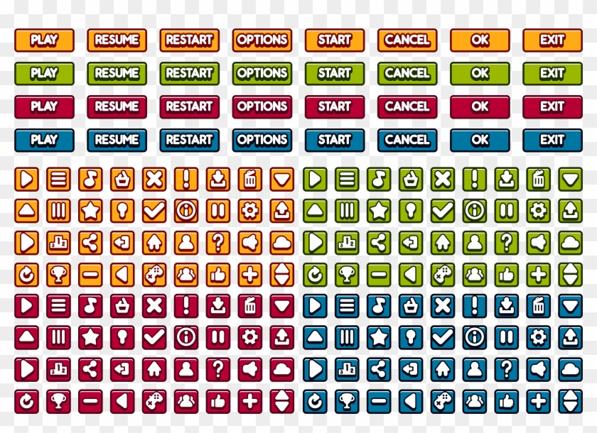 Previous - Gui Buttons, HD Png Download - 8000x5653(#3342005) - PngFind