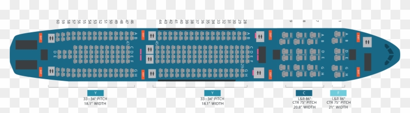 Photo A330 300 - Airbus A330 300 Korean Air Seat, HD Png