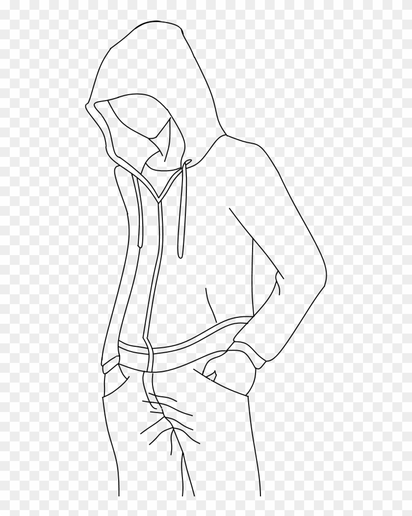 Hoodie Full Body Anime Drawings HD Png Download  Transparent Png Image   PNGitem